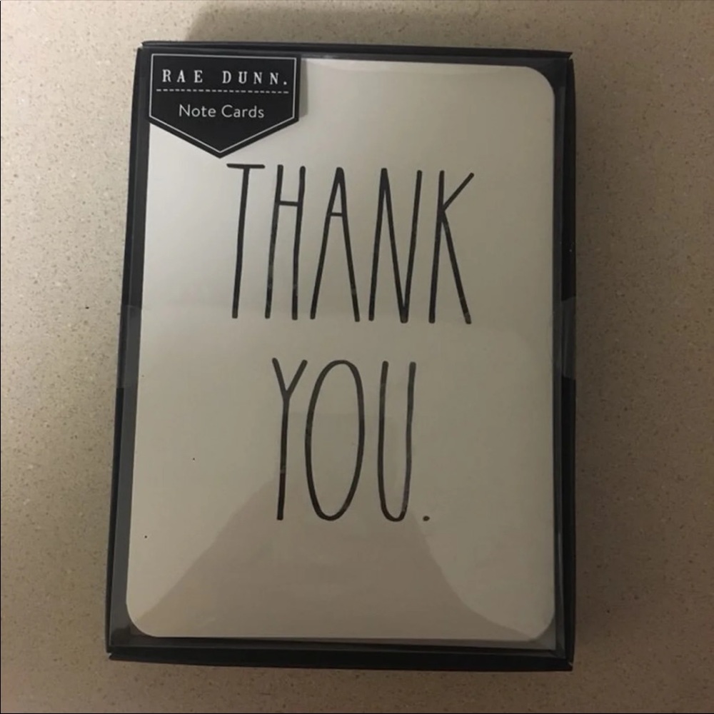 NWT Rae Dunn Thank You Note Card Set